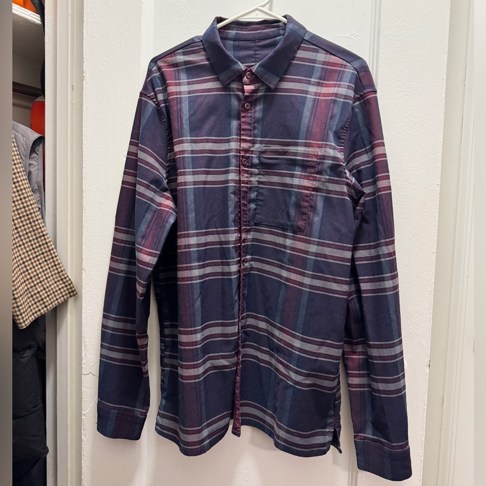 Men's lululemon Plaid Shirt - Blue and Red